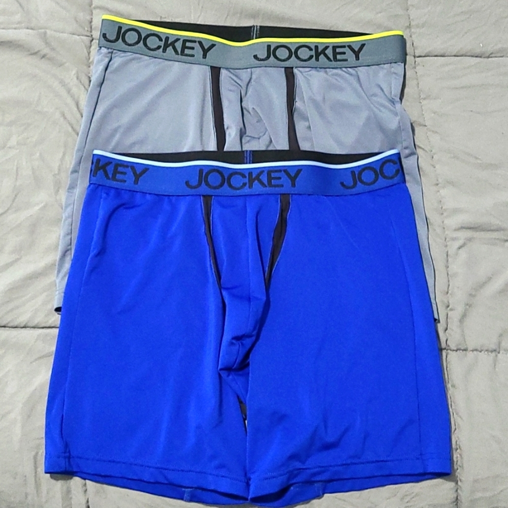 2 pair jockey chafe proof long leg boxers